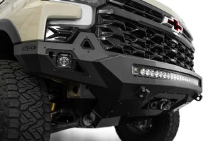 Chevrolet Silverado 1500 ZR2 Bumper - Front - Addictive Desert Designs - Stealth Fighter - Hammer Black - `25-`26